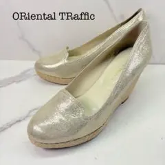 【美脚】ORiental TRaffic ウェッジソールパンプス 23cmのサムネイル