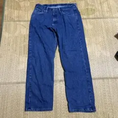 濃い青色 ストレートレッグ デニムパンツ　Wrangler