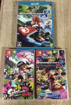 画像参照wiiuセット＆ソフト スマブラWIIU、マリオWII、マリカ８、スプラ スマブラWiiU マリオカート8 セット WiiU ソフト - メルカリ
