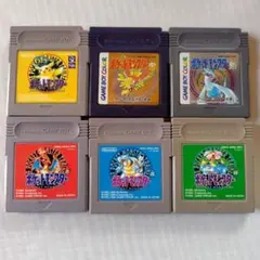 ポケットモンスター ６本セット ゲームボーイソフト A-24