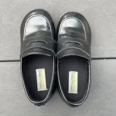 黒 ローファー キッズシューズ　靴　　19センチ