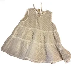 TORRAZZO DONNA ドット柄ノースリーブトップス ホワイト 新品