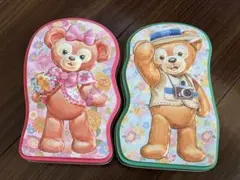 ダッフィー シェリーメイ空き缶 2個セット