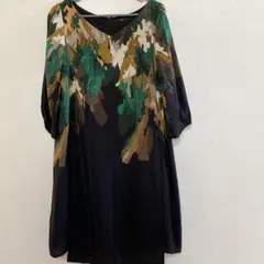 tibi 七分袖ワンピース裏地付 シルク100% サイズ4のサムネイル