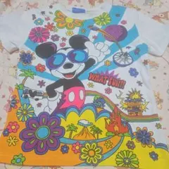 ディズニー　東京リゾート　120 ミッキー Tシャツ　WHAT FUN