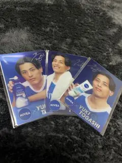 富樫勇樹 選手×ニベア 非売品トレーディングカード3枚 新品未使用品