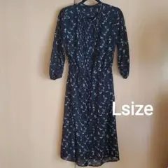 UNIQLO　ユニクロ　花柄ワンピース　羽織　Lsize