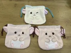 チンチラのララちゃん♪ふわふわ巾着