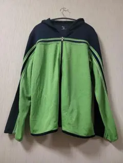 SB active フード付きパーカー L7/GL グリーン/ネイビー