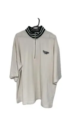 ジッパーポロシャツ ホワイト