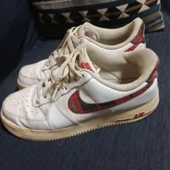NIKE AIR FORCE 1 タータンチェック スニーカー