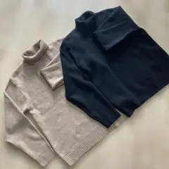 nano universe タートルネックニット 2色セット