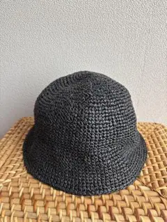 RACAL Paper Fiber Knit Tulip Hat ブラック
