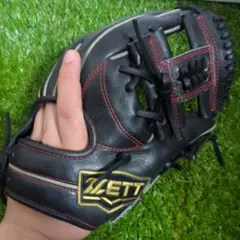 【良品・即戦力】ZETT ゼット ネオステイタス 軟式 内野手用 グローブ 黒