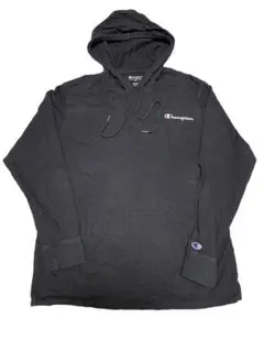 Champion チャンピオン パーカー ブラック 古着　L　ビックサイズ