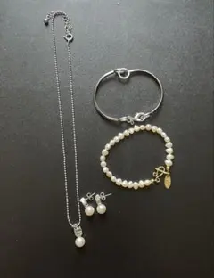 Private Labelネックレス&ブレスレット&ピアス セット