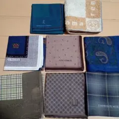 週末価格、バーバリー他メンズハンカチセット