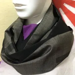 大島紬手作りスヌード♥︎着物リメイクS-17♥︎ハンドメイド