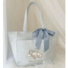 メゾンドフルールシナモロール トートバッグ パスケース 2点セット シナモン