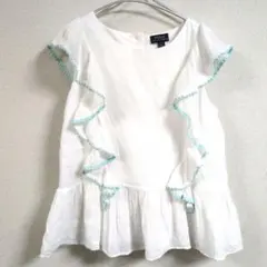 16　150　160　ポロ　ラルフローレン　フリル　ブラウス　コットン