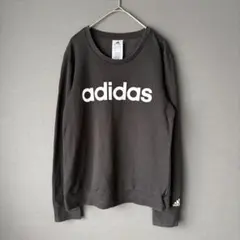 【美品】adidas アディダス スウェット トレーナー 黒 レディース L