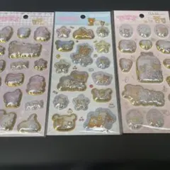 キラッとぷくぷくエアーシール3種 リラックマ