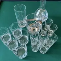カットクリスタルグラスセットお買い得