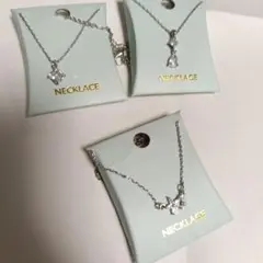 ダイヤモンド風 ネックレス 3点セット マグネット フック