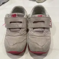 New Balance 373 キッズシューズ グレー/ピンク