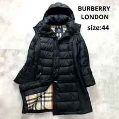 【美品】 バーバリーロンドン ★ピーコート カシミヤ混 裏地シャドーメガチェック バーバリーロンドン メガチェック 裏地メッシュ LAMPOジップ