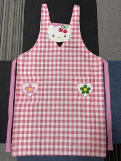 週末値下げ　ハローキティ　ハイビスカスキティ　エプロン　平成レトロ　レア 週末値下げ ハローキティ ハイビスカスキティ エプロン 平成