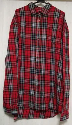 バックプリント Big シャツ 長袖 チェック柄 Jamie エーエヌケーのサムネイル