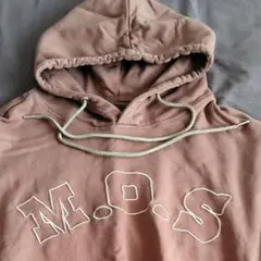 mos made of silkロゴパーカー フーディー BROWN　最終値下