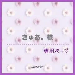 きゅあ。様 専用ページ