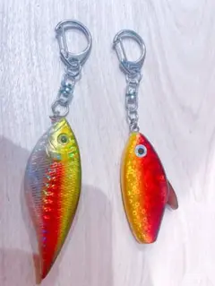 釣り好きさん必見♡フィッシングルアーキーホルダー2個セット