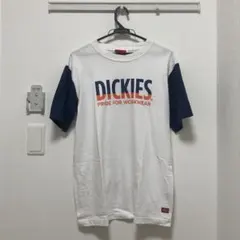 DICKIES ディッキーズ　半袖Tシャツ ホワイトネイビー　ラグラン