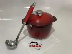 レア！STAUB ココット 緑赤2点セット　ビンテージ　グリーンレッド レア！STAUB ココット 緑赤2点セット ビンテージ グリーンレッド レア