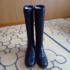 【FRYE】フライ　ロングブーツ　ブラック　7B ベルト付き　エンジニアブーツ FRYE】フライ ロングブーツ ブラック 7B ベルト付き エンジニアブーツ