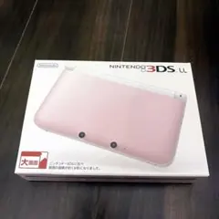 ニンテンドー3DS LL ピンク×ホワイト(箱・説明書・充電ケーブル他付き)