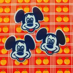 レトロミッキー＊ワッペン 3枚セット