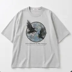 XLサイズ　NICENESS 恵比寿 1周年記念 店舗限定 八咫烏 Tシャツ NICENESS 恵比寿 1周年 記念 店舗限定 八咫烏 Tシャツ M GRAY
