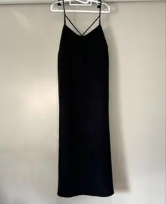 AMERICAN HOLIC キャミワンピース ブラック M ロング丈