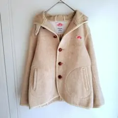 DANTON ダントン ウールモッサ フードコート ジャケット ベージュ 38