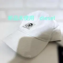 DIESELディーゼル 1978 ロゴキャップ ホワイト ヴィンテージ風 牛革