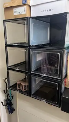 シューズボックス 収納ケース 6個セット