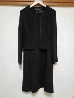 喪服3点セット☆ジャケット＋ 5分袖ワンピース＋リボン AOKI 東京ソワール