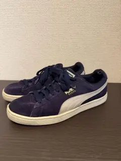 Puma ネイビー スエード スニーカー