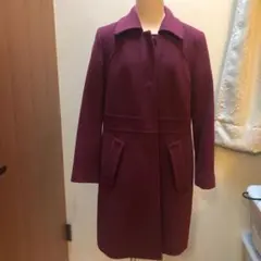 コート　ウールアンゴラ入り　美品