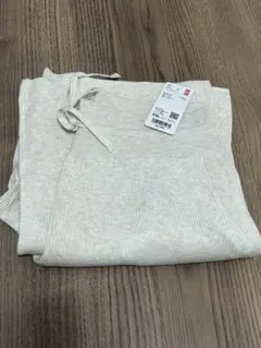 【新品】UNIQLO ウォッシャブルニットリブパンツ　XXL ナチュラル