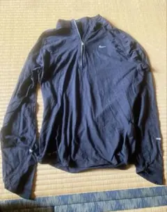 Nike ハーフジップ 希少モデル 長袖 ブラック レディース L